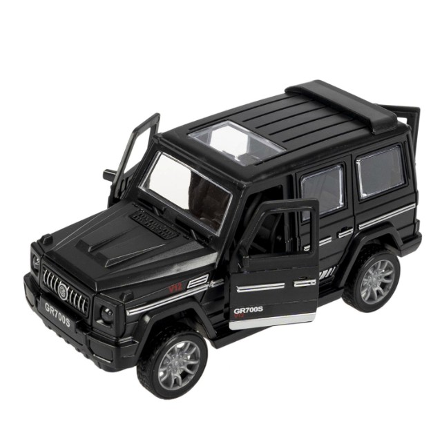 Машина Джип чёрный инерцион, открыв.двери и багажник, 12,5см пласт Превью 6