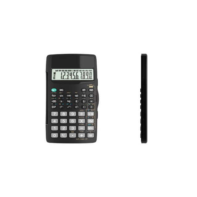 Калькулятор научный 10 разр. EK черный 70*120мм Превью 3