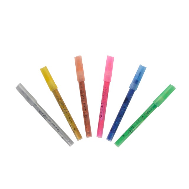 Маркеры д/скетчинга 6цв 1-6мм BV Sketch&Art глиттер Превью 3