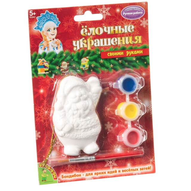 Творч Ёлочные украшения своими руками Дед Мороз