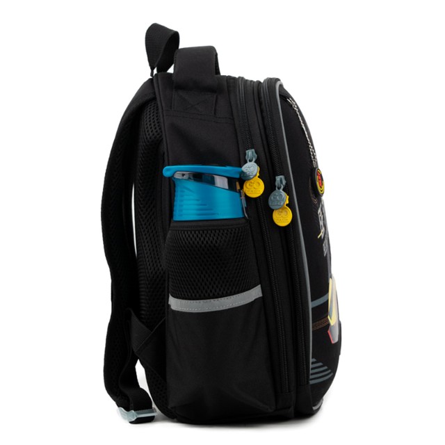 Ранец панцирный GoPack Be Strong Гонки черный Превью 2