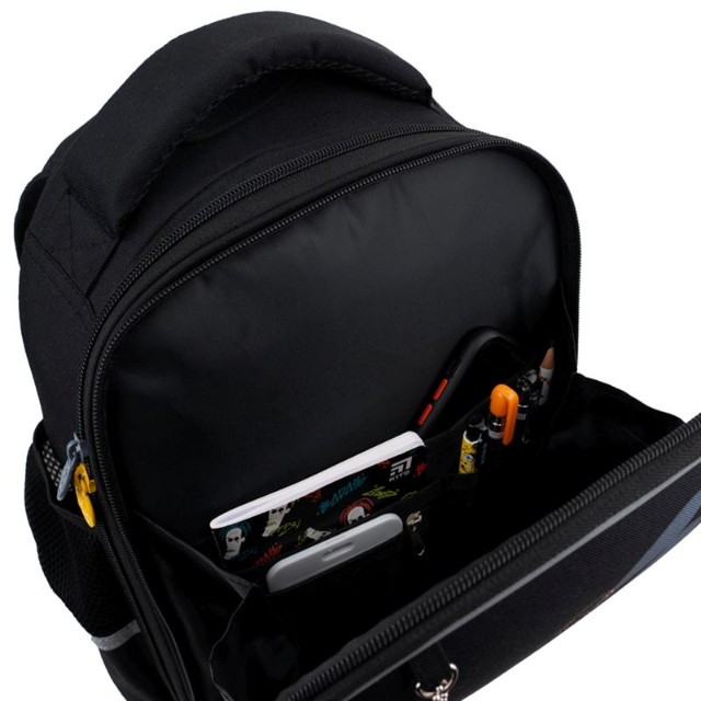 Ранец панцирный GoPack Be Strong Гонки черный Превью 5