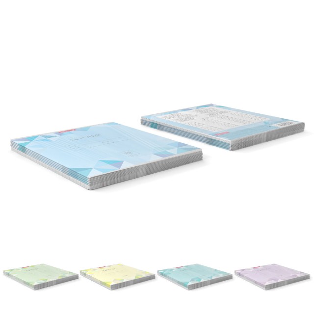 Тетрадь 12л клетка Однотонная с рис Optima Rhombs ассорти Превью 5