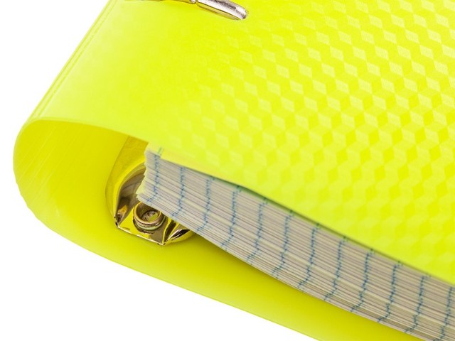 Тетрадь на кольцах пласт 120л DIAMOND NEON Желтая Превью 2