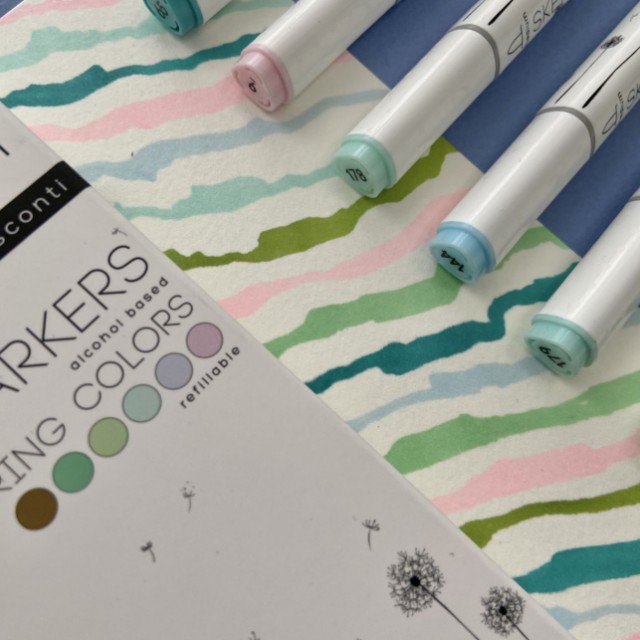 Маркеры д/скетчинга двуст 6цв 1-6мм BV Sketch&Art Весенний пейзаж Превью 2