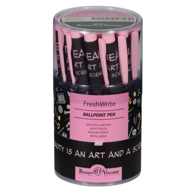 Ручка шариковая синяя BV FreshWrite. Дамские штучки. Помада 0,7мм принт Превью 1