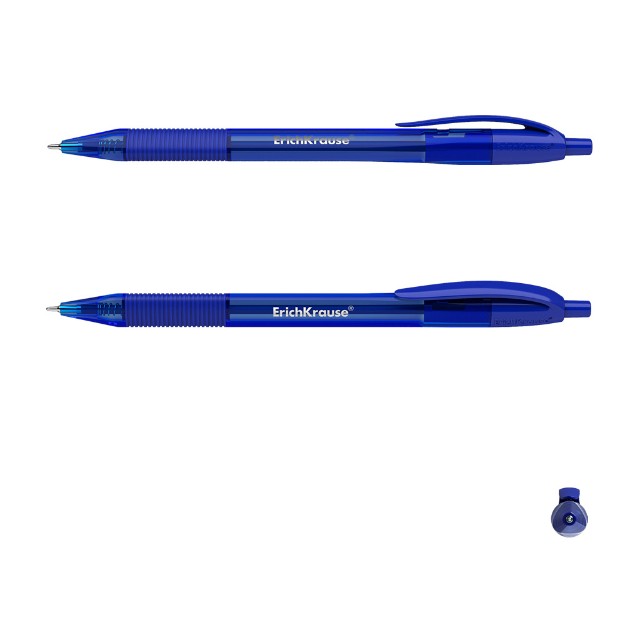 Ручка шариковая синяя EK U-209 Original Matic&Grip 1мм автомат синяя Превью 1