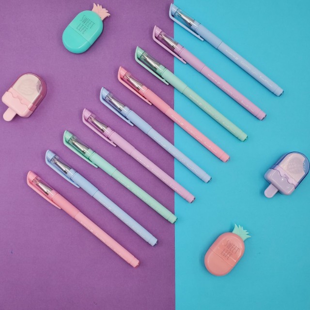 Ручка шариковая синяя BV FirstWrite Zefir 0.5мм ассорти Превью 1