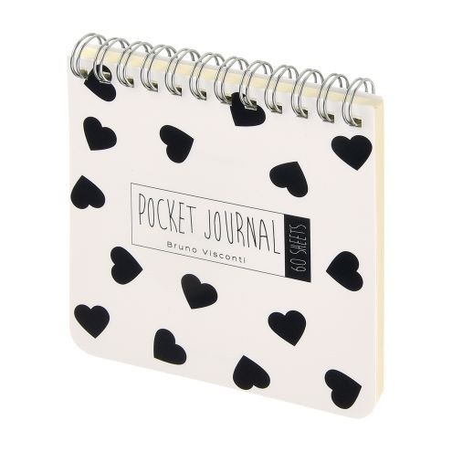 Блокнот А7+ 60л точка спир BV Pocket Journal Black&White Превью 1