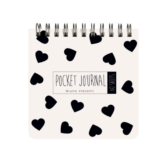 Блокнот А7+ 60л точка спир BV Pocket Journal Black&White Превью 8