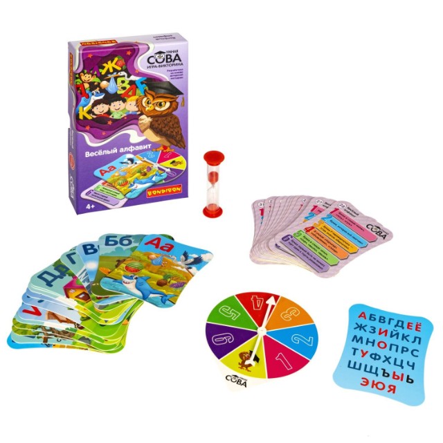 Игра Настольная Викторина Умная Сова Веселый алфавит Превью 8