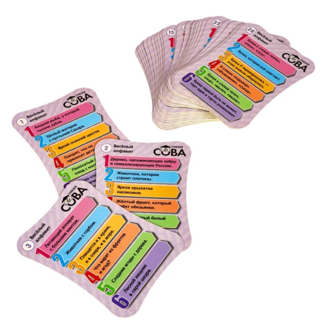 Игра Настольная Викторина Умная Сова Веселый алфавит Превью 10