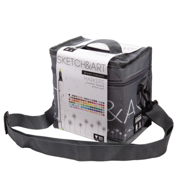 Маркеры д/скетчинга двуст 120цв 1-6мм BV Sketch&Art Превью 3