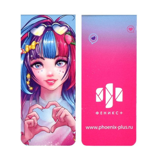 Закладка-магнит 4шт Романтичные девушки (25*38мм) Превью 1