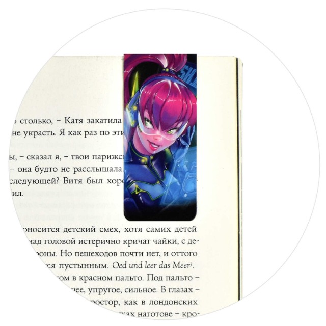 Закладка-магнит 4шт Романтичные девушки (25*38мм) Превью 3