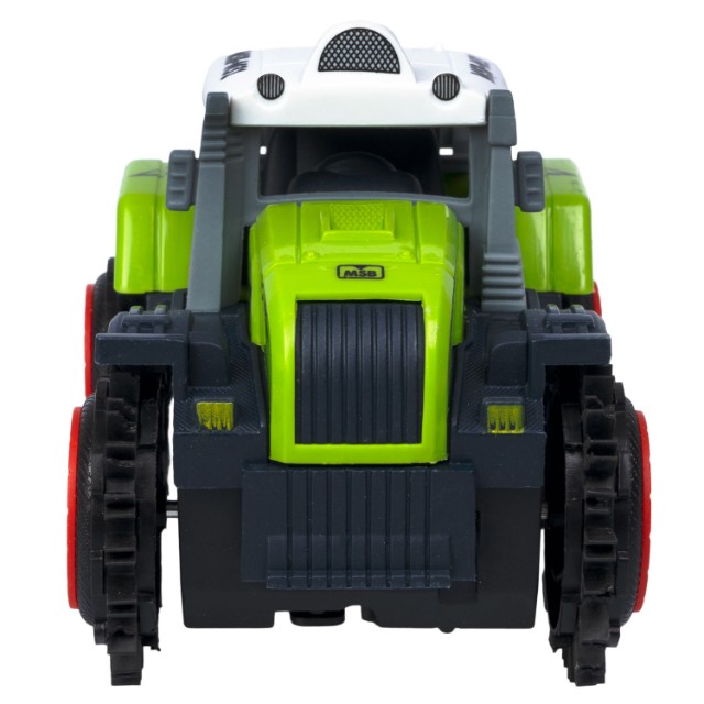 Машина Трактор-перевёртыш зелёный 4WD на батарейках, 11см пласт Превью 4