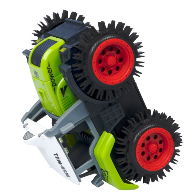 Машина Трактор-перевёртыш зелёный 4WD на батарейках, 11см пласт Превью 3