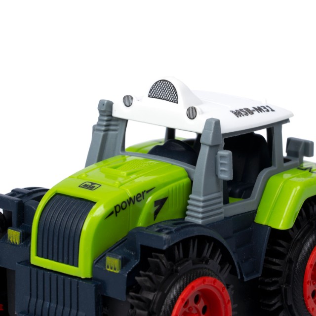 Машина Трактор-перевёртыш зелёный 4WD на батарейках, 11см пласт Превью 6