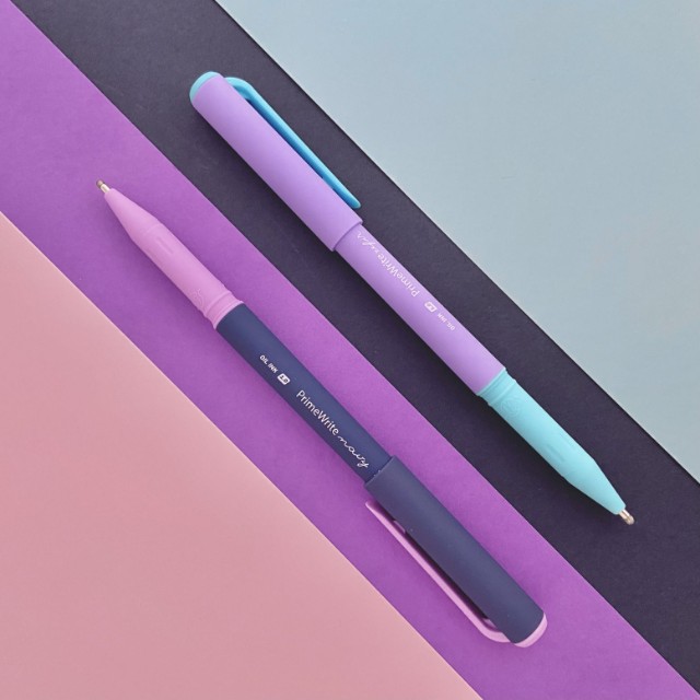 Ручка шариковая синяя BV PrimeWrite. Basic. Nero 1мм Превью 1