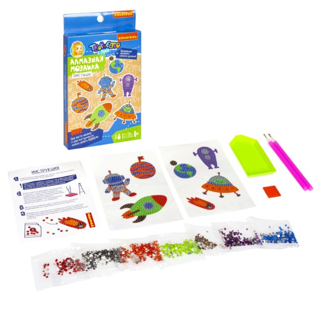 Творч Алмазная мозаика Наклейки Космос Превью 6