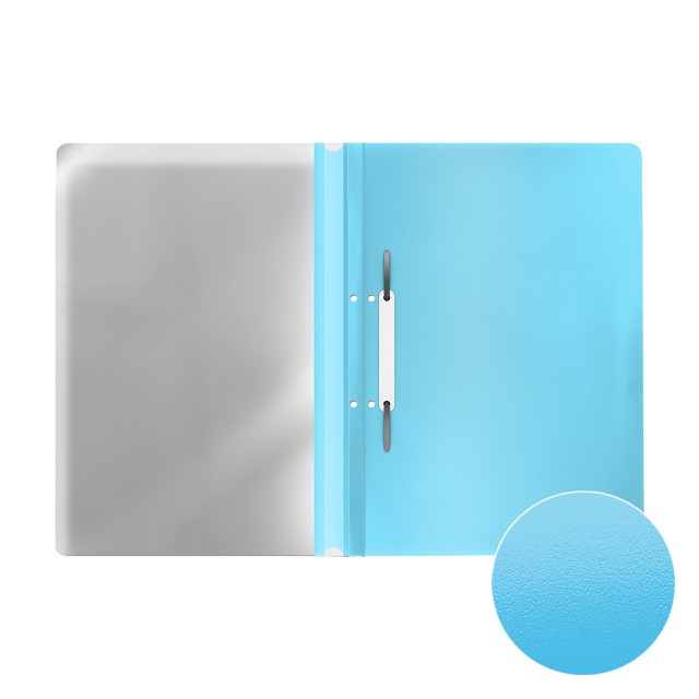 Папка-скоросшиватель верх прозрачный EK голубой Превью 1