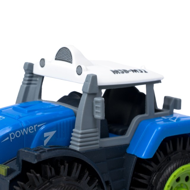Машина Трактор-перевёртыш синий 4WD на батарейках 11см пласт Превью 1