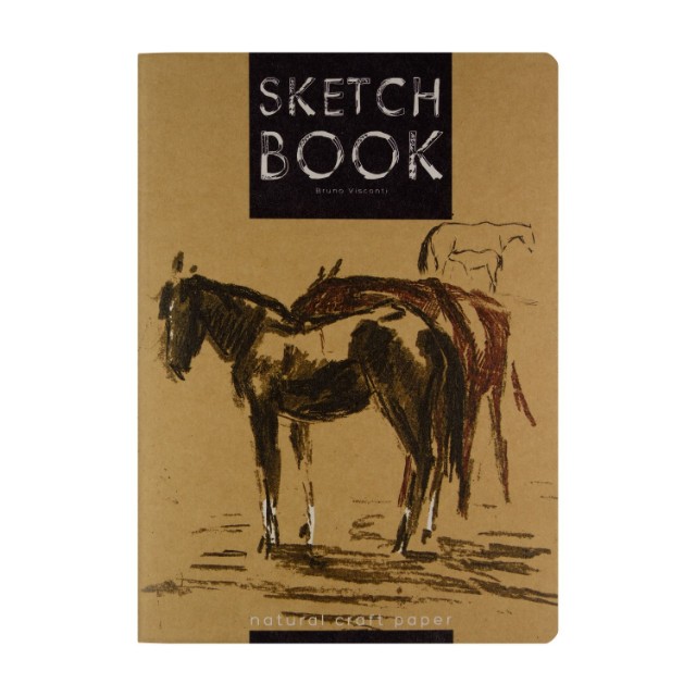 Скетчбук В5 60л BV Микс 4 вида крафт Превью 4