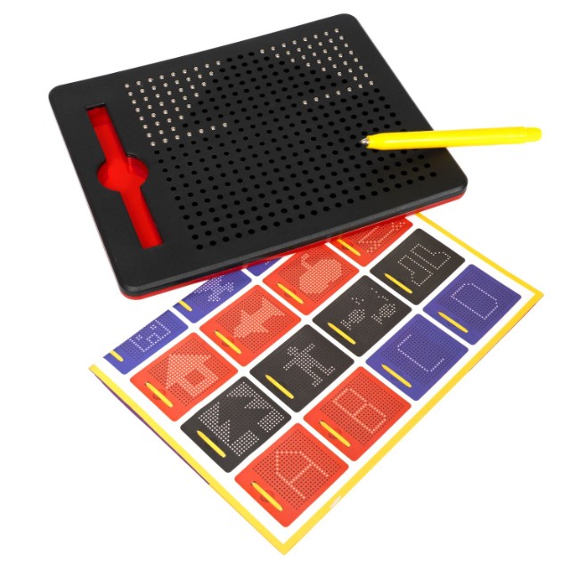 Игра Мозаика 380 фишек в планшете Магнитные крапинки чёрные Превью 5