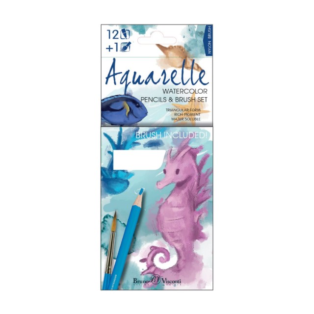 Карандаши цветные 12 цв акварел BV Dream World Превью 0