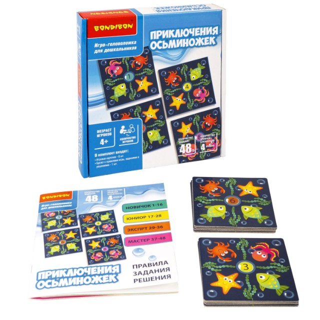 Игра Настольная Головоломка Приключения осьминожек Превью 2
