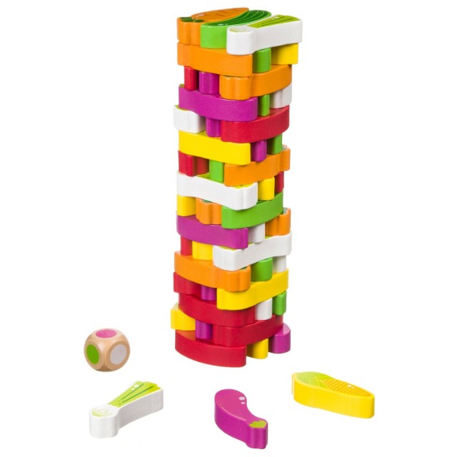 Настольная Овощной бум, башня из овощей игра-баланс деревян. Превью 2