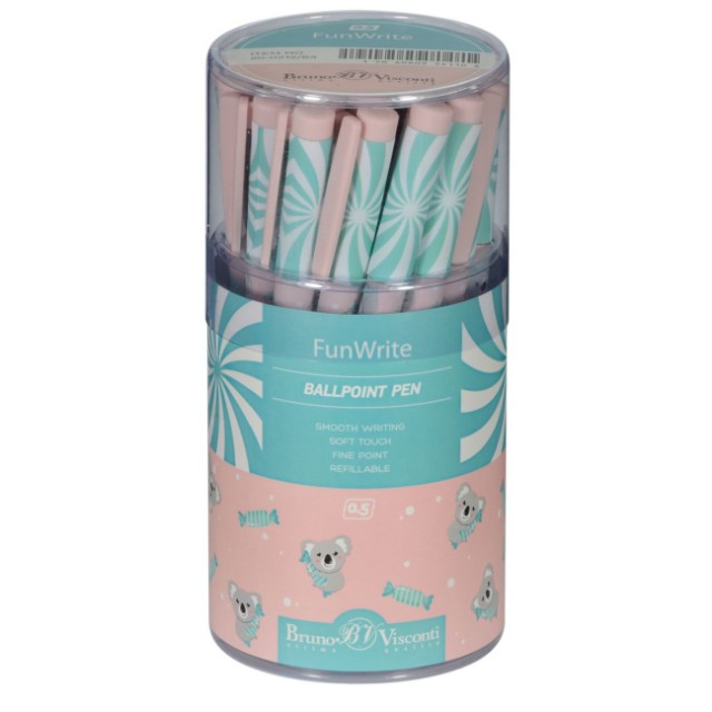 Ручка шариковая синяя BV FunWrite Lolipop. Коала 0.5 мм Превью 4