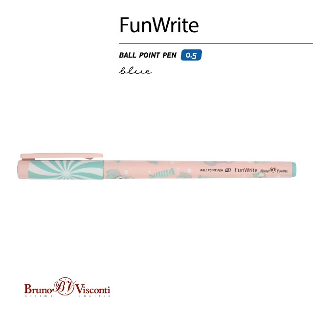 Ручка шариковая синяя BV FunWrite Lolipop. Коала 0.5 мм Превью 2