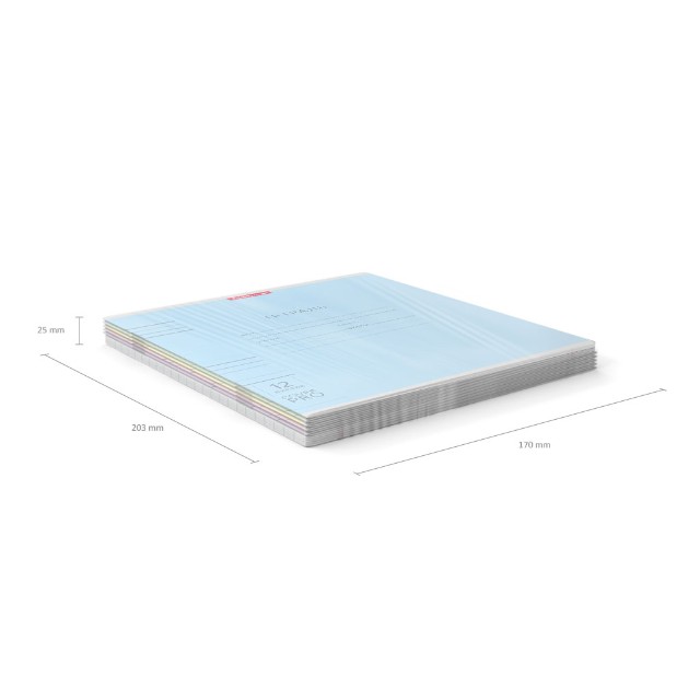 Тетрадь 12л линейка Однотонная. Классика CoverPro пластиковая обложка Превью 7