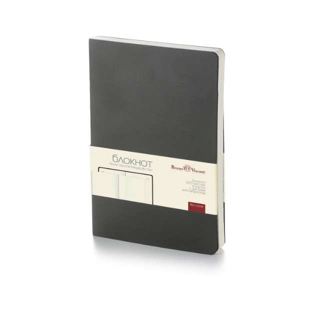 Зап. книжка А5 100л кл тв BV Megapolis flex черный
