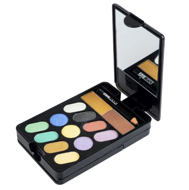 Набор детской декоративной косметики Bondibon Eva Moda тени для век-13шт, блеск для губ-5шт., румяна-6шт. Превью 1