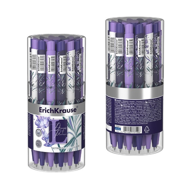 Ручка шариковая синяя EK Lavender Matic&Grip автомат Превью 4