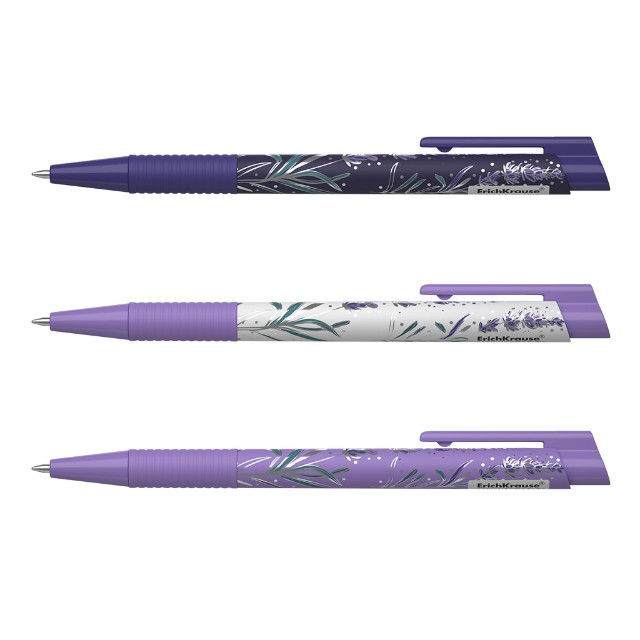 Ручка шариковая синяя EK Lavender Matic&Grip автомат