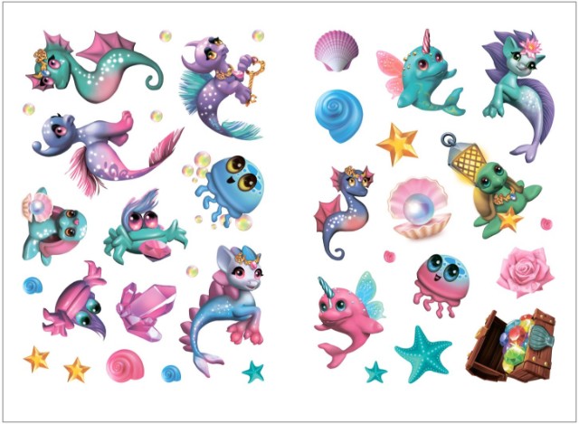 Раскраска Волшебные питомцы. Подводный мир Превью 2