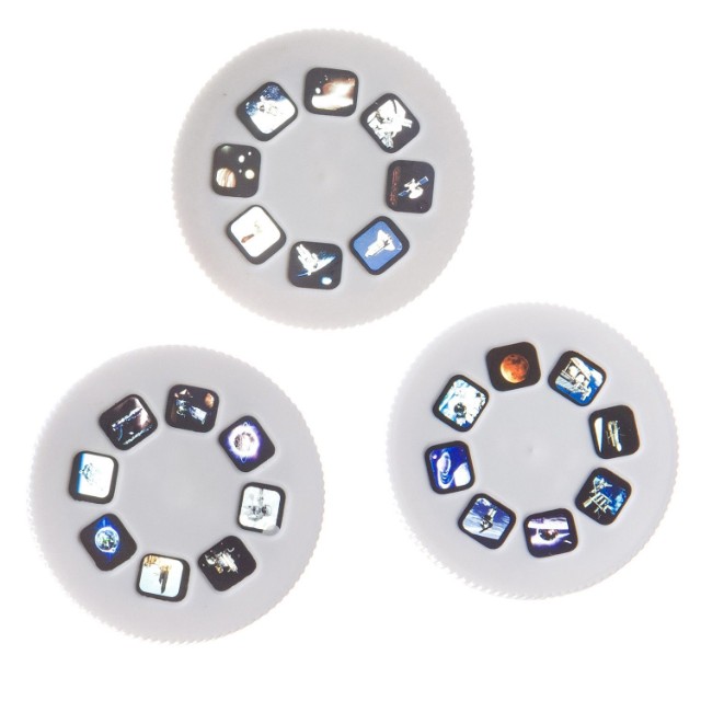 Диапроектор-фонарик 3 диска со слайдами Космос Превью 3