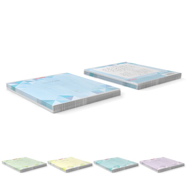 Тетрадь 12л линейка Однотонная Optima Rhombs ассорти Превью 7