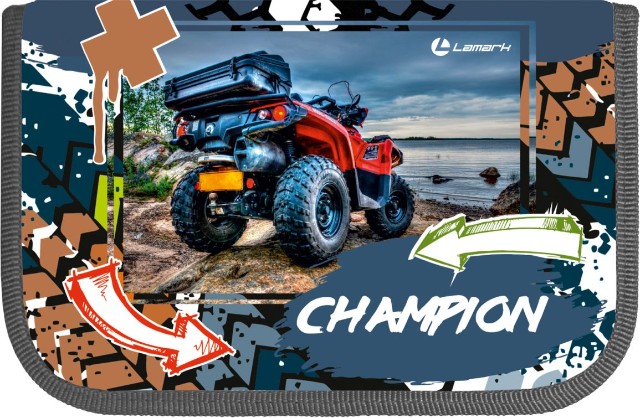Пенал 1 отд пуст 1 откид карман Lamark Champion
