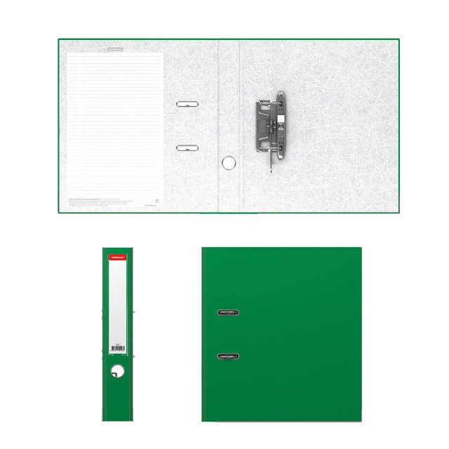 Папка-регистратор 50мм зеленый мет/окант Превью 3