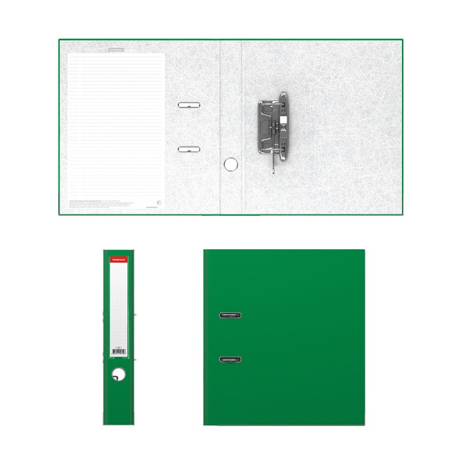 Папка-регистратор 50мм зеленый мет/окант разборный Превью 4