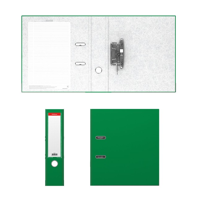 Папка-регистратор 70мм зеленый мет/окант разборный Превью 1