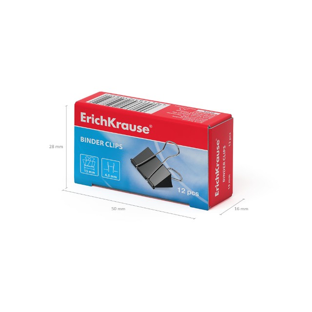 Зажим для бумаг 15мм черный (1шт) Превью 1