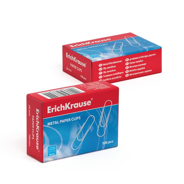 Скрепки 28мм 100шт оцинкованные Превью 2