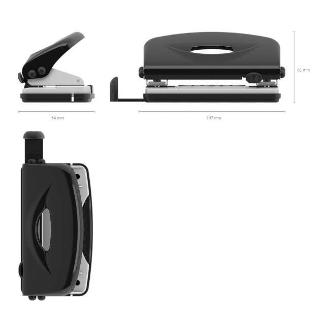 Дырокол 10л EK 5,5мм U10 Black Превью 4