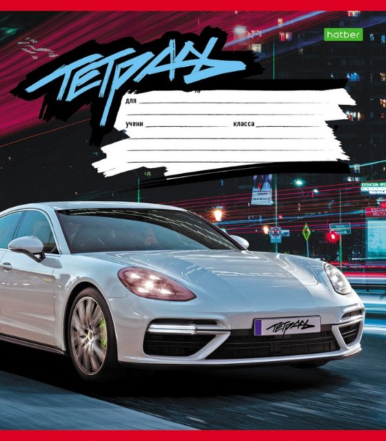 Тетрадь 12л клетка Машина в городе Превью 3