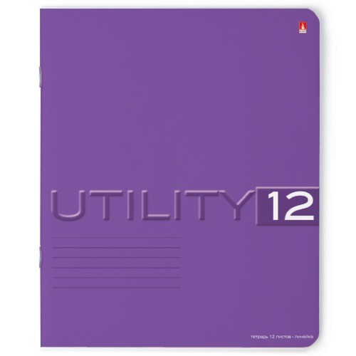 Тетрадь 12л линейка Однотонная. Utility ассорти Превью 6